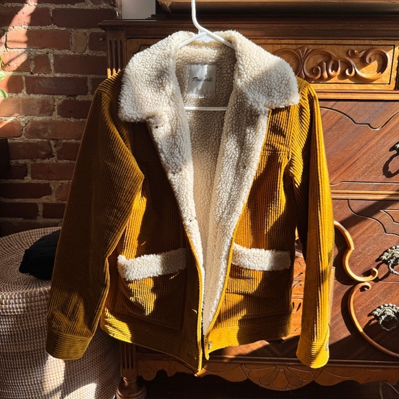 Sherpa-Lined Corduroy Swing Chore Coat in size XXS - Picture 5 of 8